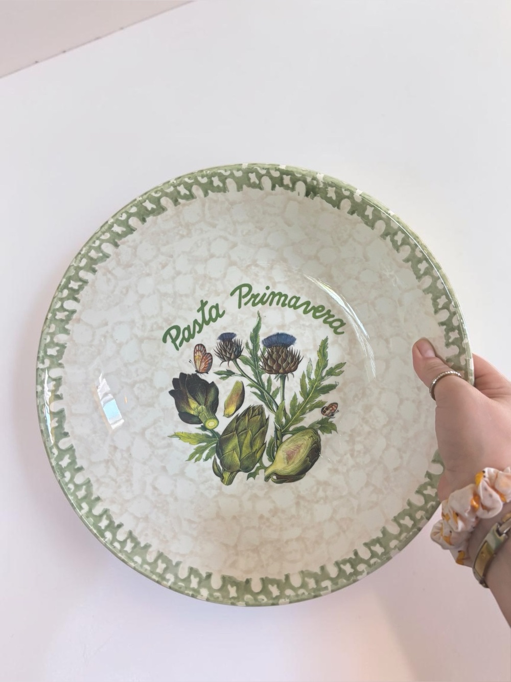 Himark Serving Bowl 12 Inch Italy Pasta Primavera Artichoke